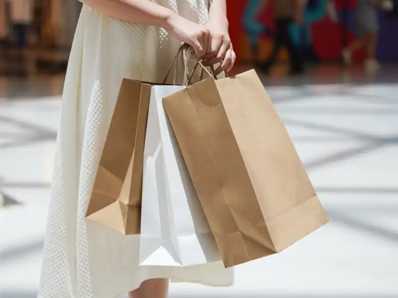 Sacs en papier à poignée tordues